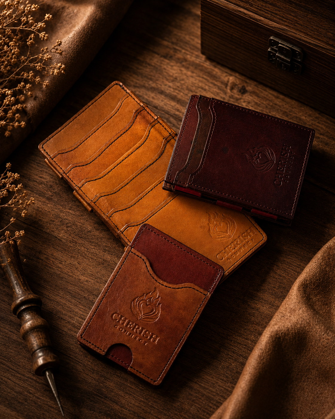 Leather wallet hero image